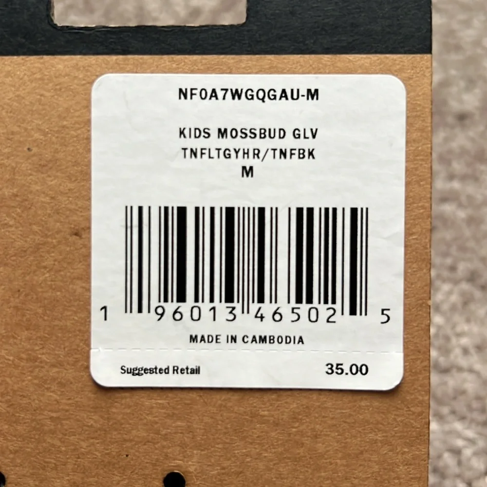 The North Face Kids Mittens - Gray and Black